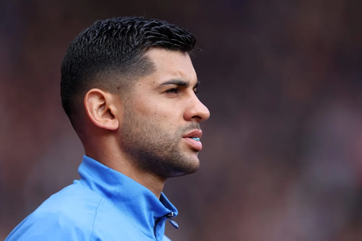 Bek Tottenham Hotspur Cristian Romero dalam laga pertandingan