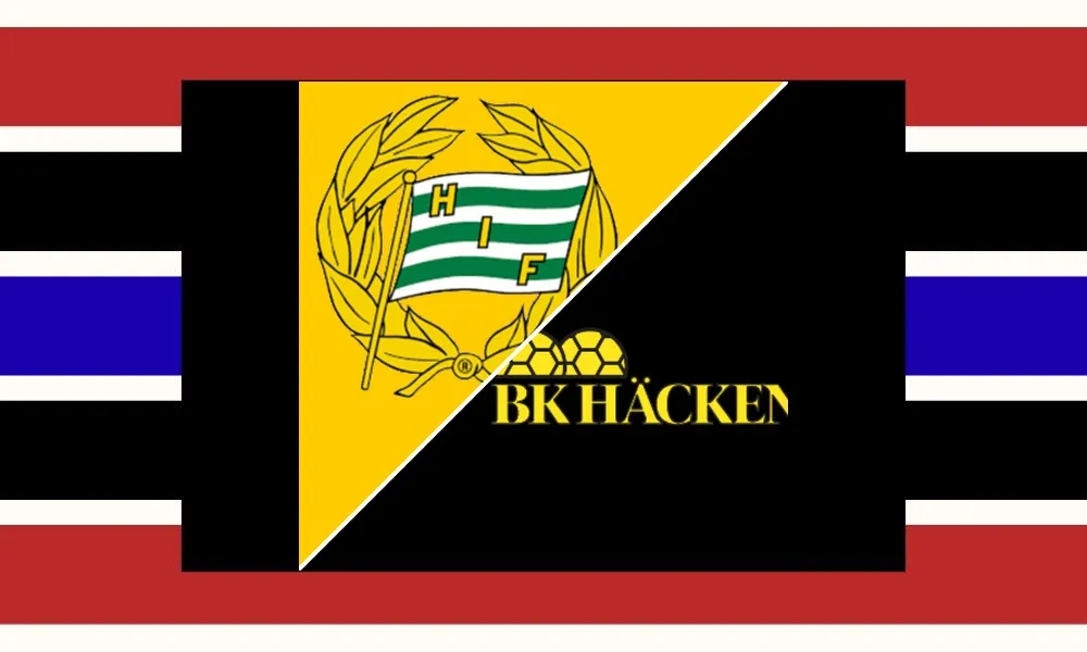 Pemain Hammarby merayakan gol dalam laga Swedish Allsvenskan kontra BK Häcken di Tele2 Arena