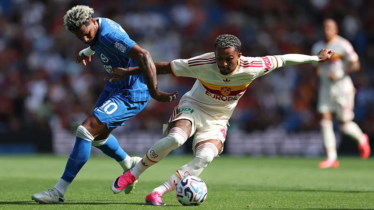 Hasil akhir pertandingan Brighton vs AS Roma dalam laga uji coba pramusim
