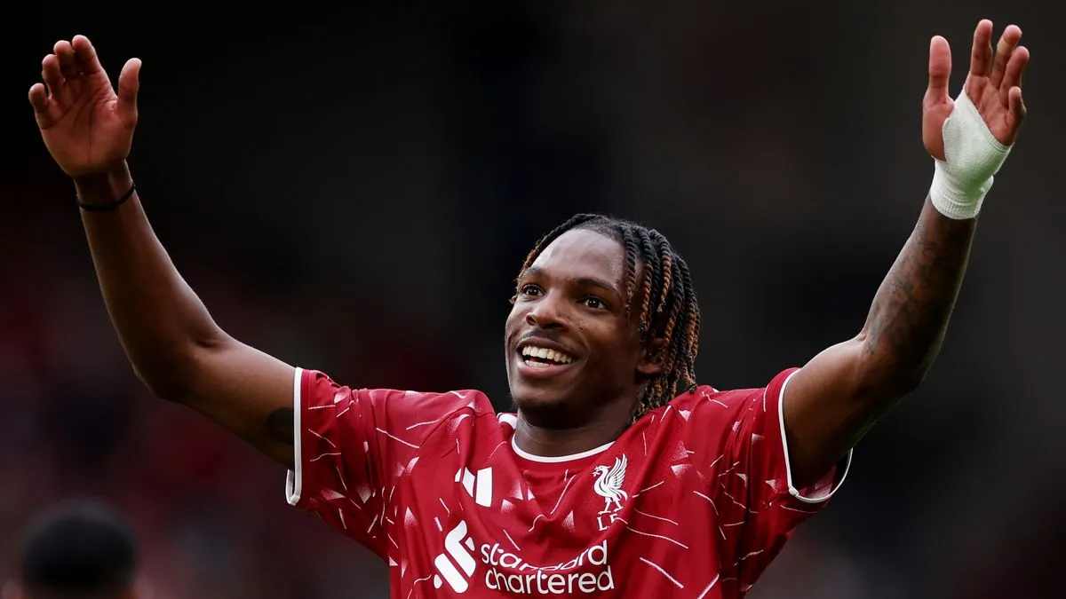 Jeremy Jacquet tampil gemilang dan cetak gol pada debutnya bersama Liverpool