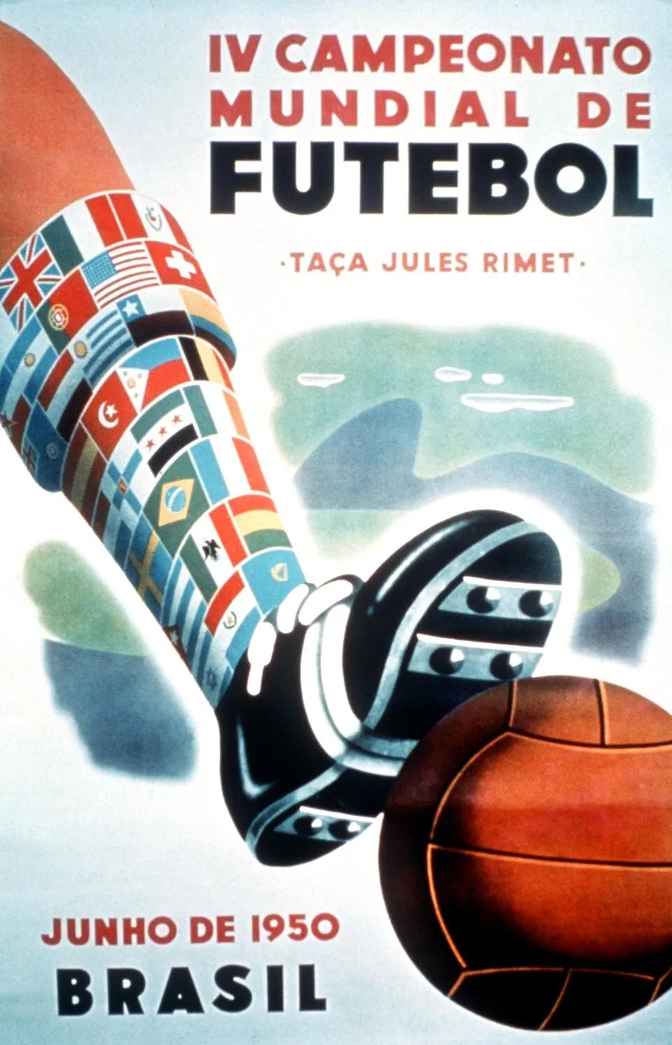 Suasana pertandingan Piala Dunia 1950 di Brasil yang penuh sejarah