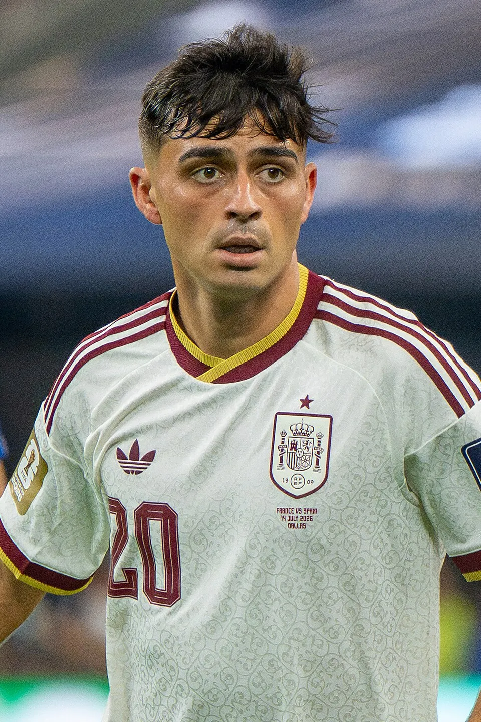 Gelandang Barcelona dan Timnas Spanyol Pedri saat berlaga di lapangan