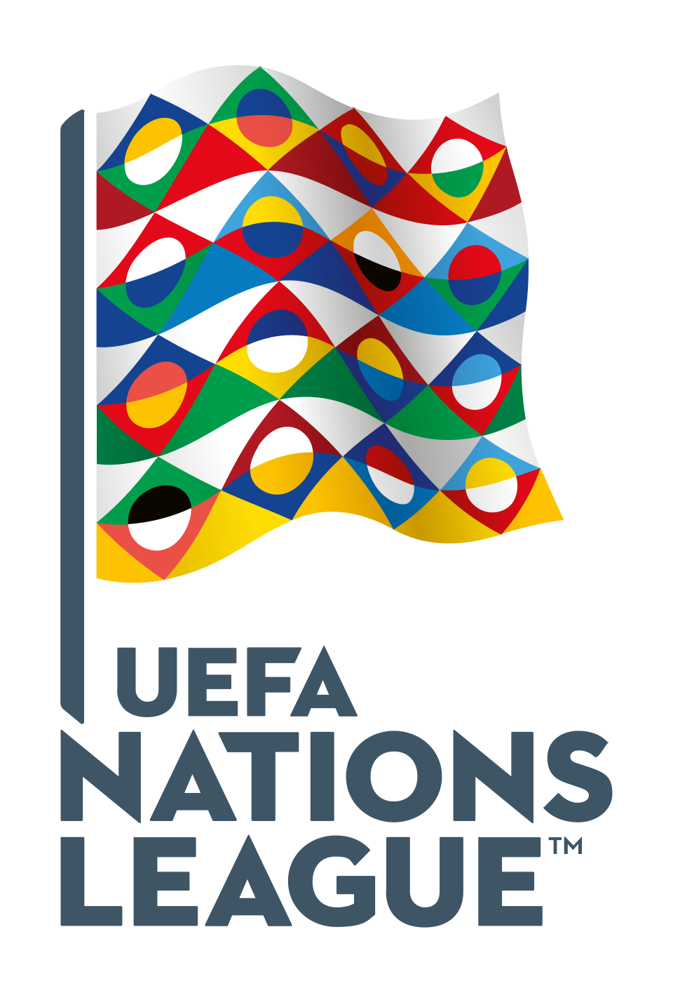 Trofi dan lambang resmi kompetisi sepak bola UEFA Nations League di Eropa