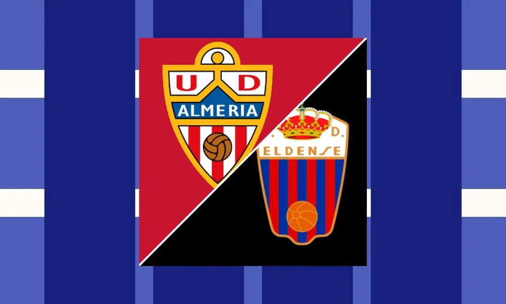 Ilustrasi pertandingan Almeria vs Eldense di ajang La Liga 2 Spanyol