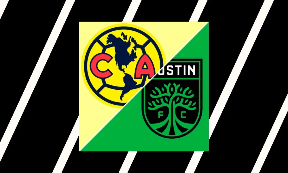 Ilustrasi pertandingan America vs Austin di ajang Leagues Cup dengan suasana Q2 Stadium
