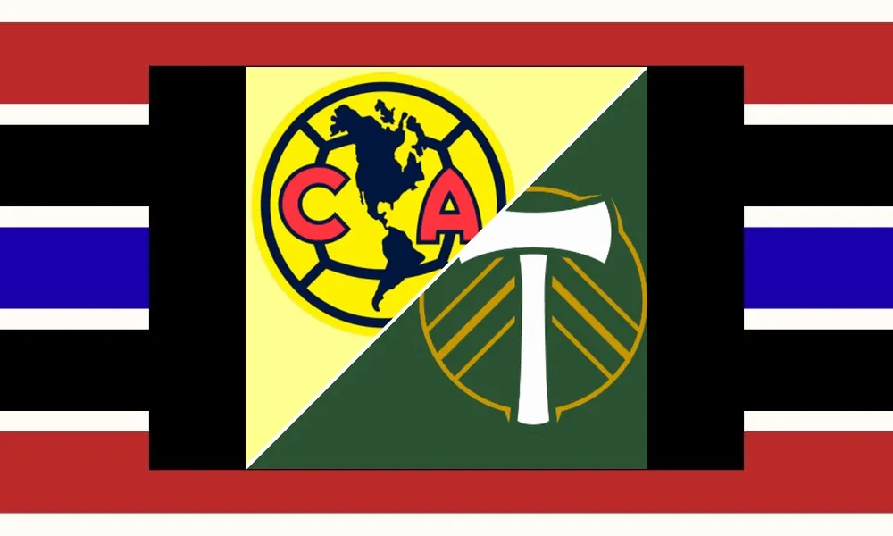 Ilustrasi pertandingan América vs Portland Timbers di Leagues Cup di stadion Providence Park