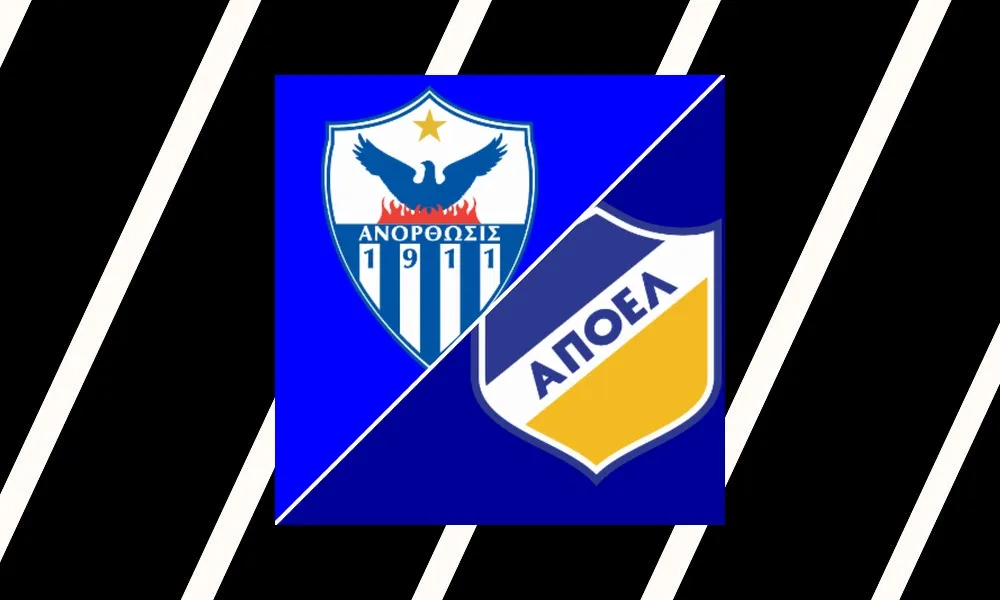 Ilustrasi pertandingan Anorthosis vs Apoel Nicosia di Antonis Papadopoulous