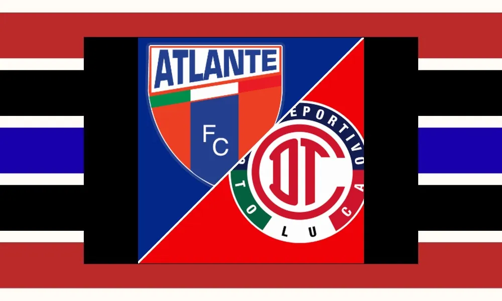 Ilustrasi pertandingan Atlante vs Toluca di Liga MX