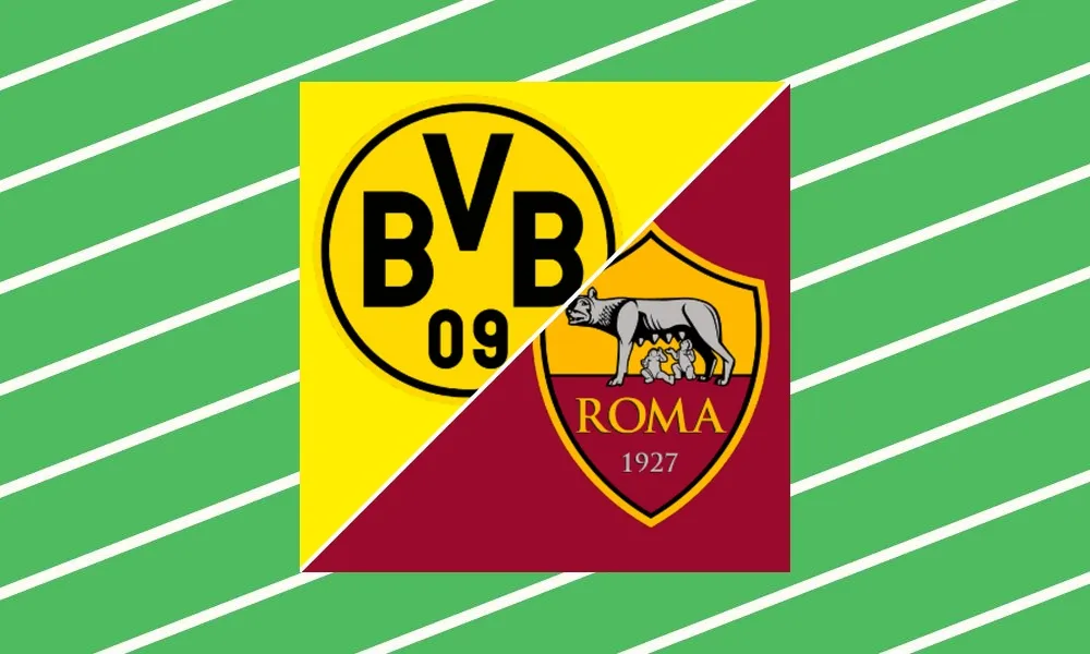Ilustrasi pertandingan Borussia Dortmund vs AS Roma di Signal Iduna Park