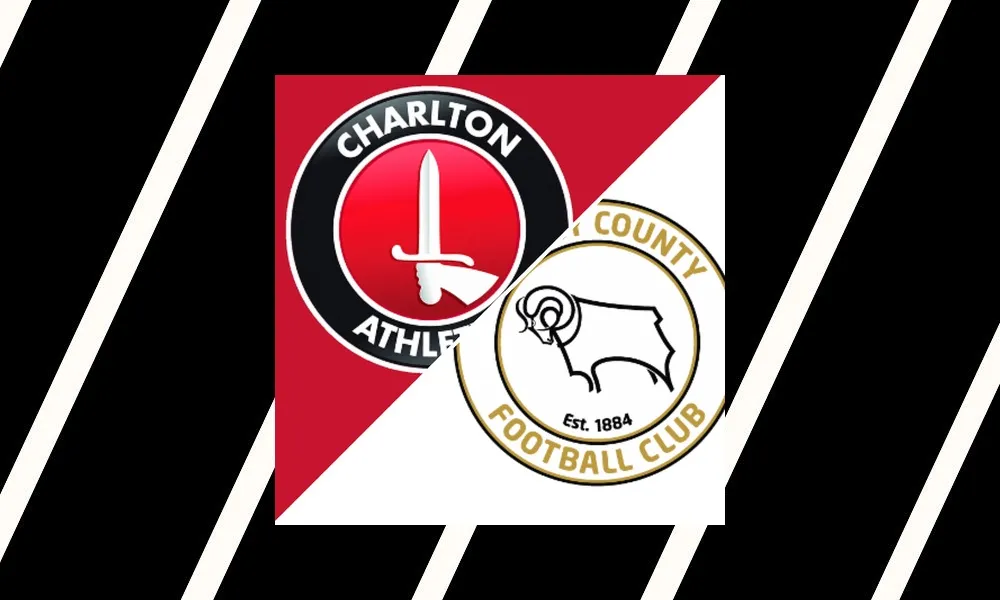 Ilustrasi pertandingan Charlton Athletic vs Derby County di ajang EFL Championship