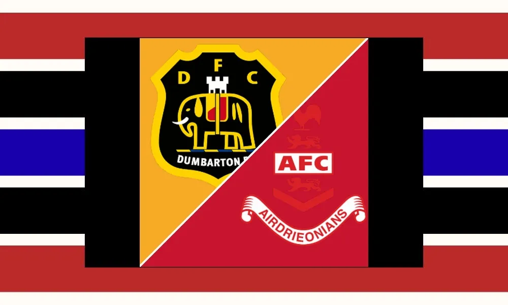 Ilustrasi pertandingan Dumbarton vs Airdrieonians di Scottish League Challenge Cup