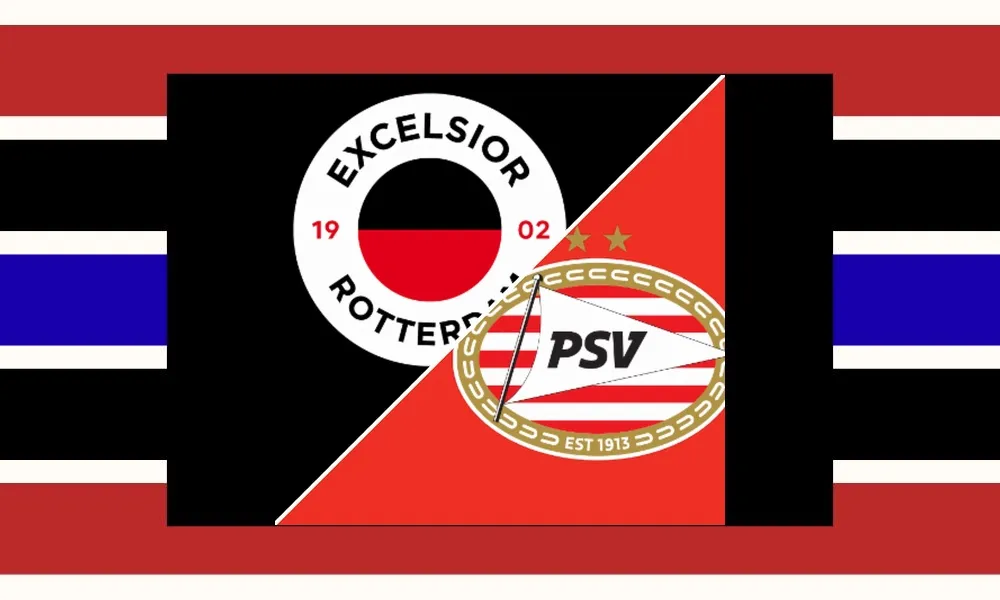 Ilustrasi pertandingan Excelsior vs PSV Eindhoven di Stadion Woudestein Eredivisie