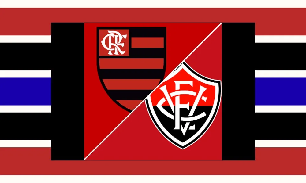 Ilustrasi pertandingan Flamengo vs Vitoria di Liga Brasil di Estadio do Maracana