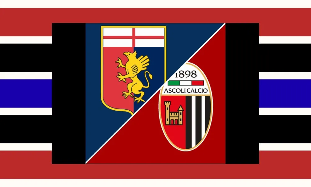 Ilustrasi pertandingan Genoa vs Ascoli di ajang Coppa Italia di Stadio Luigi Ferraris