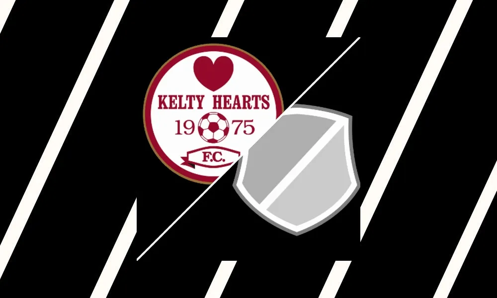 Ilustrasi pertandingan Kelty Hearts vs Motherwell B di ajang SPFL Challenge Cup