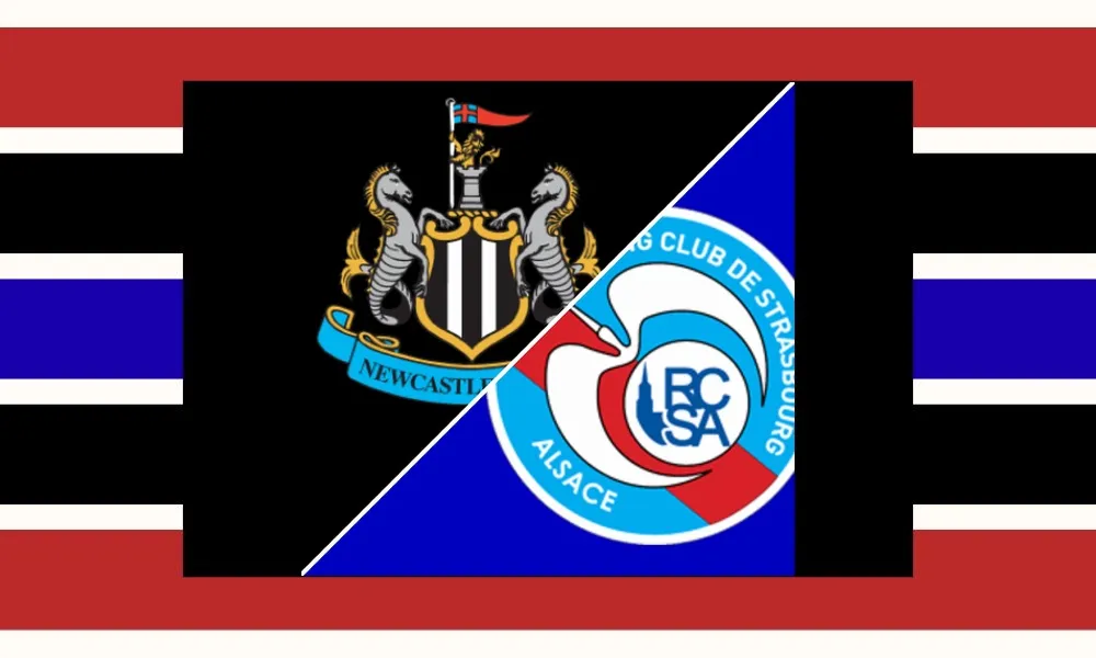 Ilustrasi pertandingan Newcastle United vs Strasbourg di St. James' Park