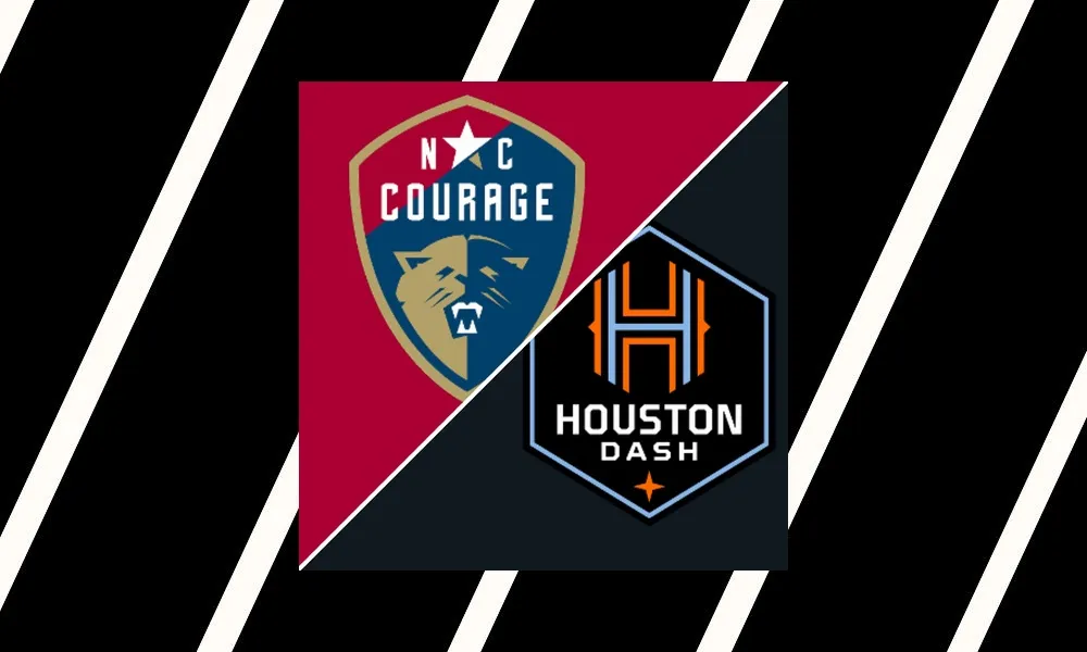 Ilustrasi pertandingan North Carolina Courage vs Houston Dash di ajang NWSL