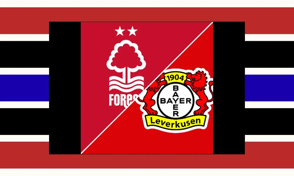 Ilustrasi pertandingan Nottingham Forest vs Bayer Leverkusen di The City Ground