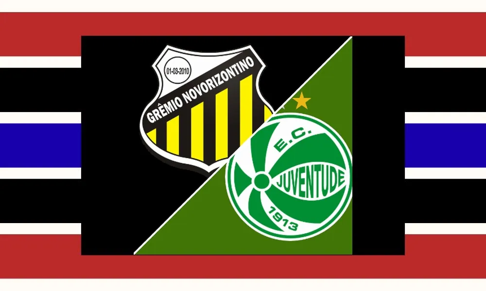 Ilustrasi pertandingan Novorizontino vs Juventude di Brazil Serie B di Estádio Dr. Jorge Ismael de Biasi