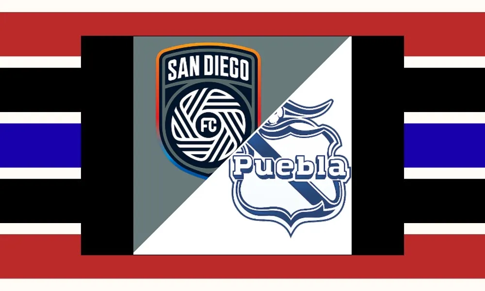 Ilustrasi pertandingan San Diego vs Puebla di ajang Leagues Cup di Snapdragon Stadium