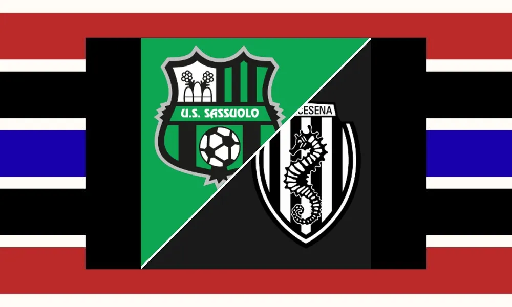 Ilustrasi pertandingan Sassuolo vs Cesena di ajang Coppa Italia di Mapei Stadium