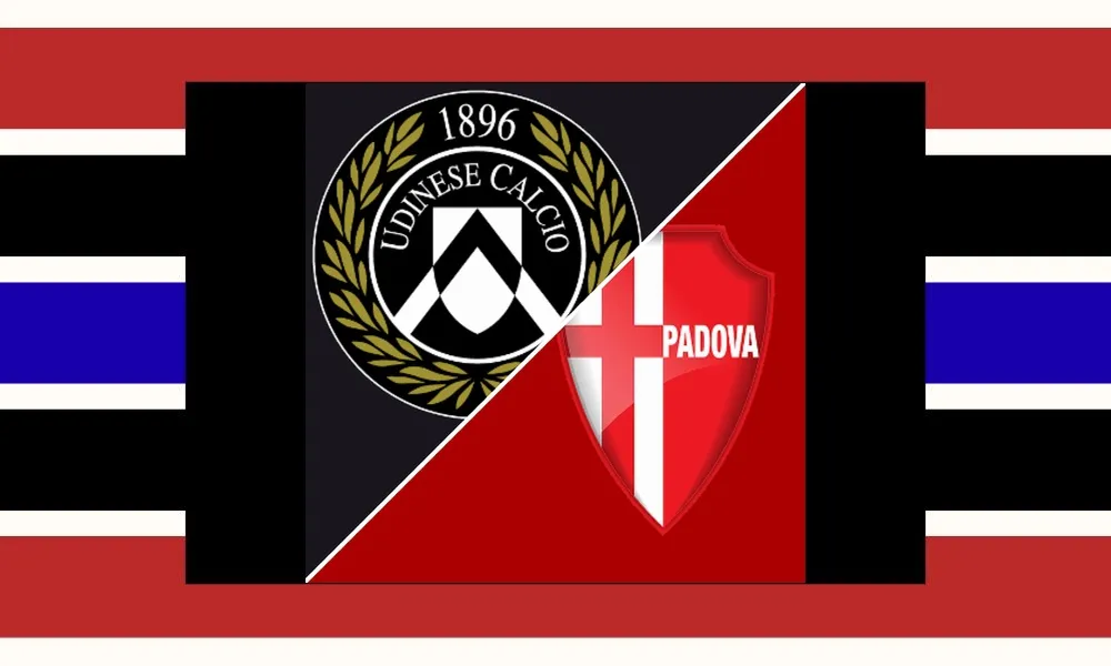 Ilustrasi pertandingan Udinese vs Padova di Coppa Italia di Stadio Friuli