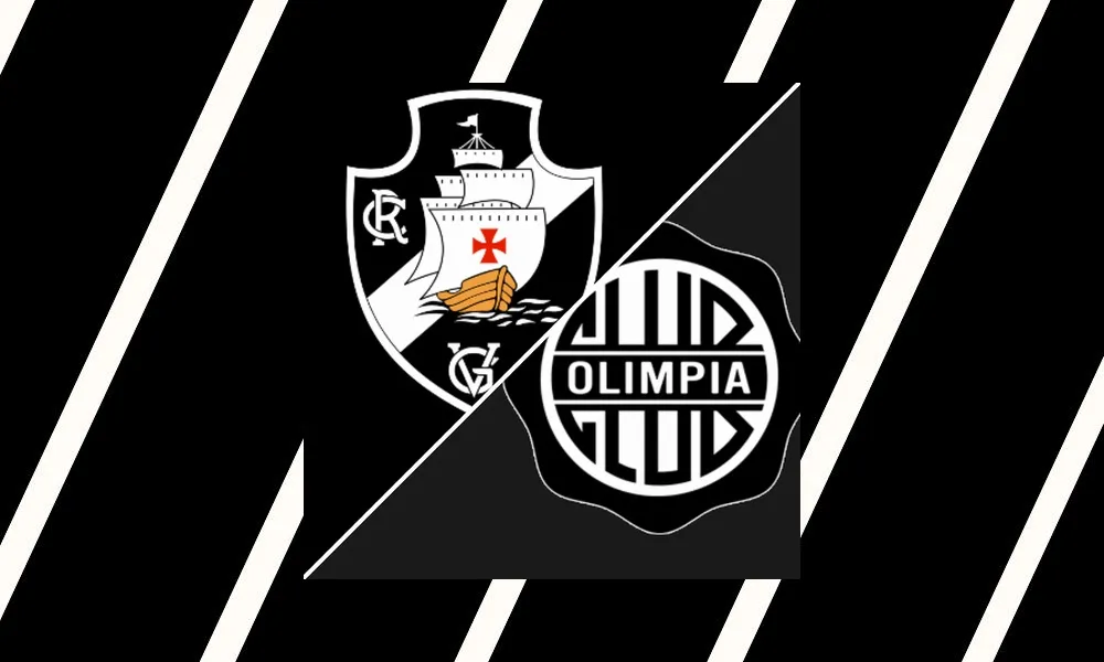 Duel pemain Vasco da Gama dan Club Olimpia di CONMEBOL Sudamericana
