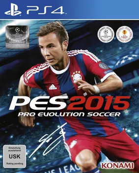 Cover art Pro Evolution Soccer 2015 menampilkan Mario Gotze