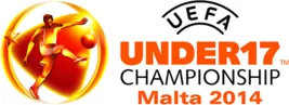 Trofi dan logo 2014 UEFA European Under-17 Championship di Malta