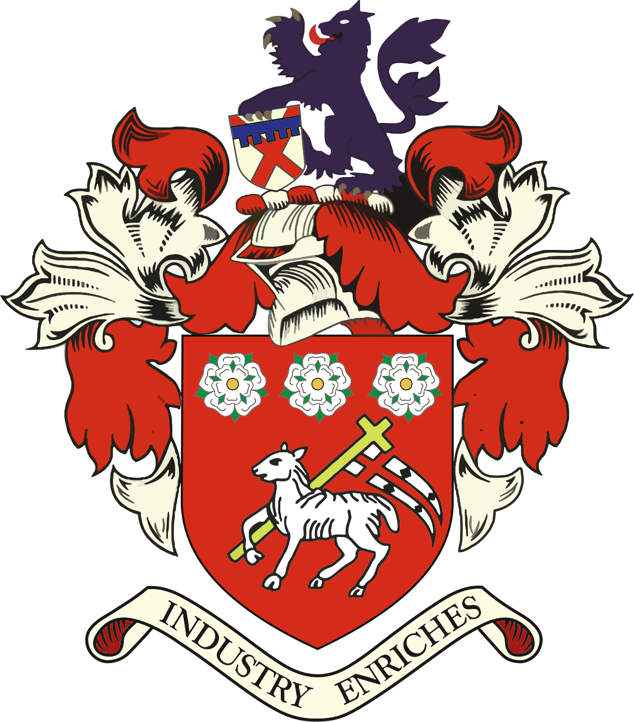 Pemain Liversedge FC merayakan gol di stadion Clayborn, Cleckheaton