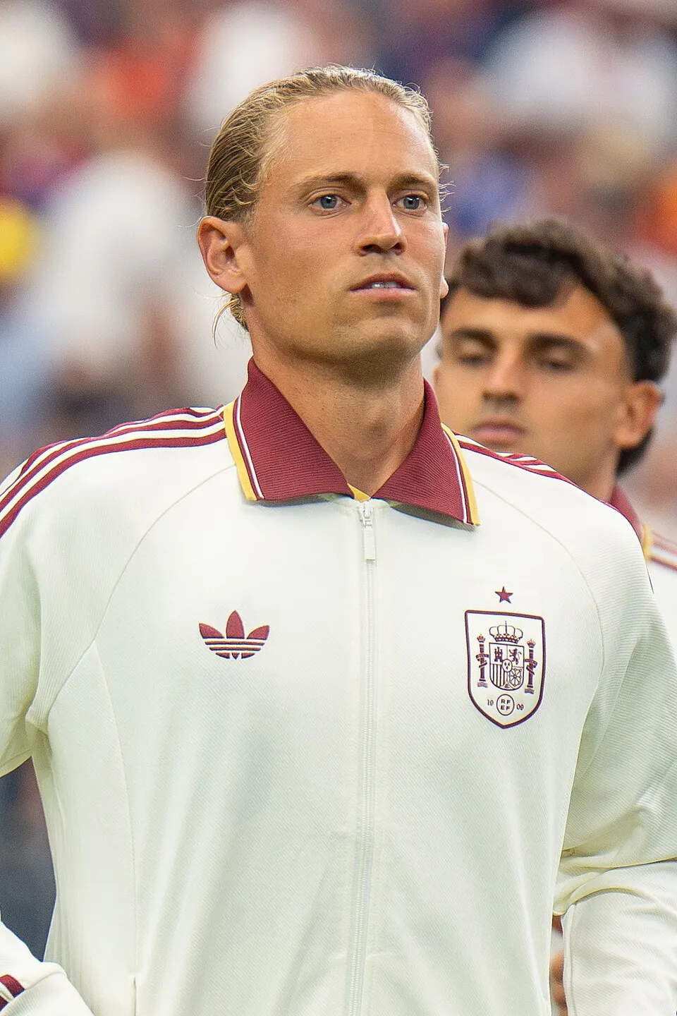 Pemain sepak bola profesional Spanyol Marcos Llorente saat bertanding di lapangan