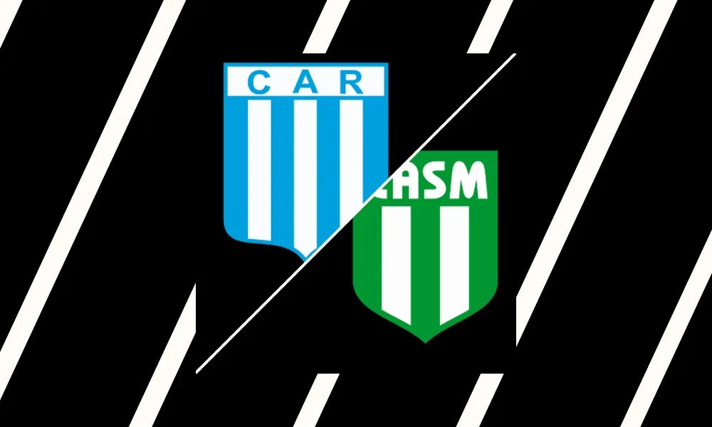 Pemain Racing Córdoba merayakan kemenangan 1-0 atas San Miguel di Estadio Miguel Sancho